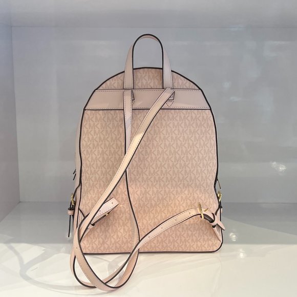Michael Kors Jaycee Large Zip Pocket Backpack MK Pink - Picture 2 of 10